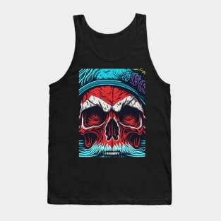 Santa cyberpunk skull Tank Top